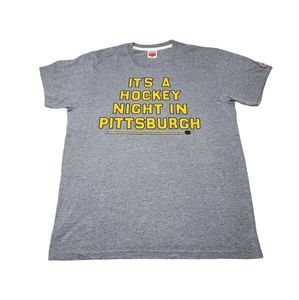 Old School Homage Pittsburgh Penguins It's A Hockey Night In Pittsburgh tee